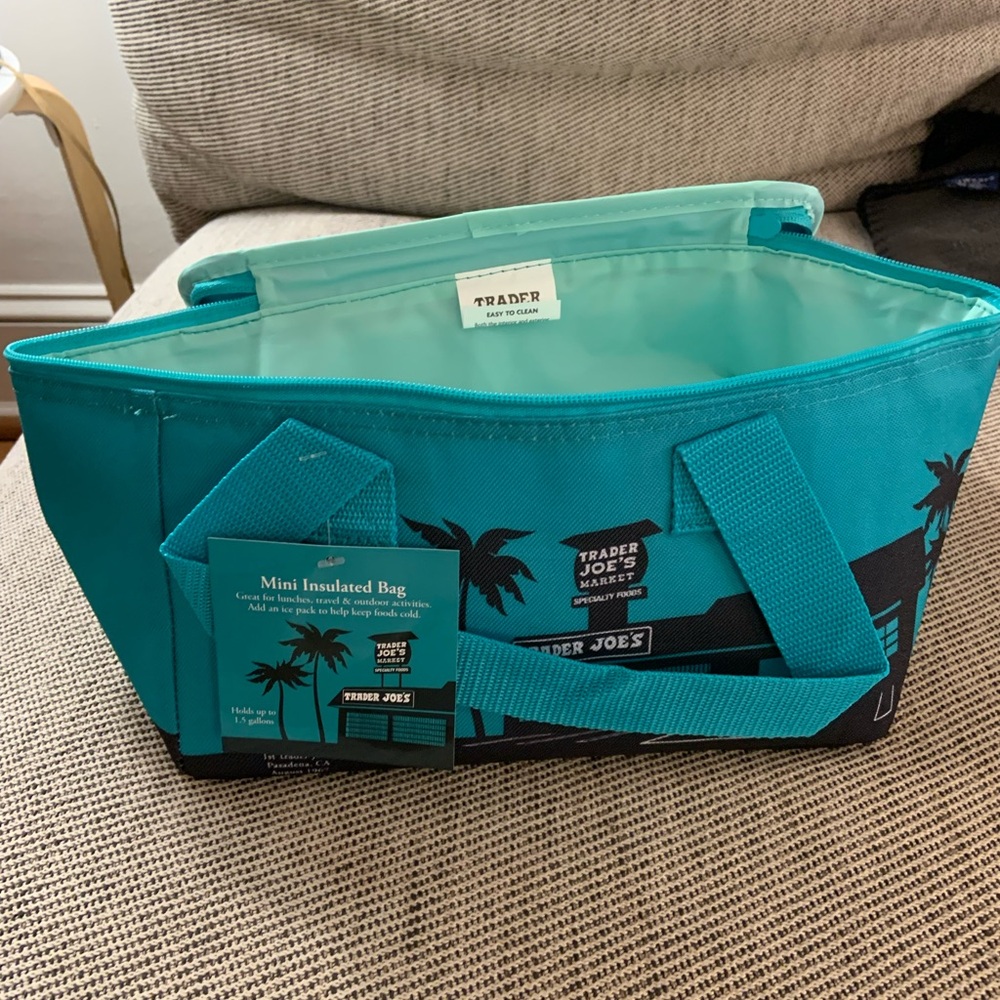 Trader Joe’s Mini Insulated Tote Bag Teal